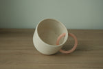 Load image into Gallery viewer, Blush Circle Handle Coffee Mug
