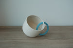 Load image into Gallery viewer, Sky Blue Circle Handle Mug (NO SAUCER MATCHES)
